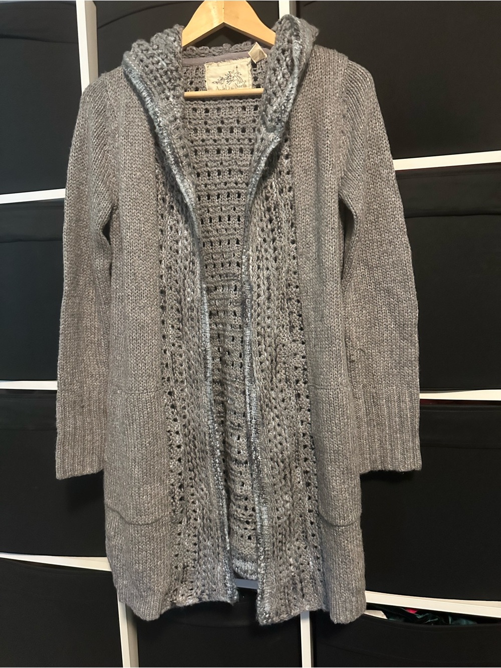 Anthropologie angel of the north gray cardigan sm - Picture 2 of 5